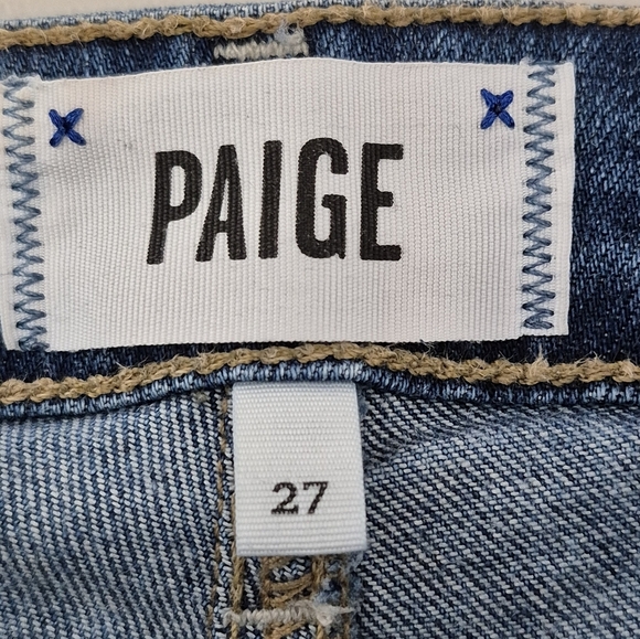 Paige Verdugo Ultra Skinny Low Rise Distressed Jeans - Size 27   ** Light Stains - Picture 9 of 12